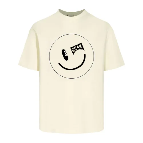 Gucci Smiley Face Logo Cotton T-shirt
