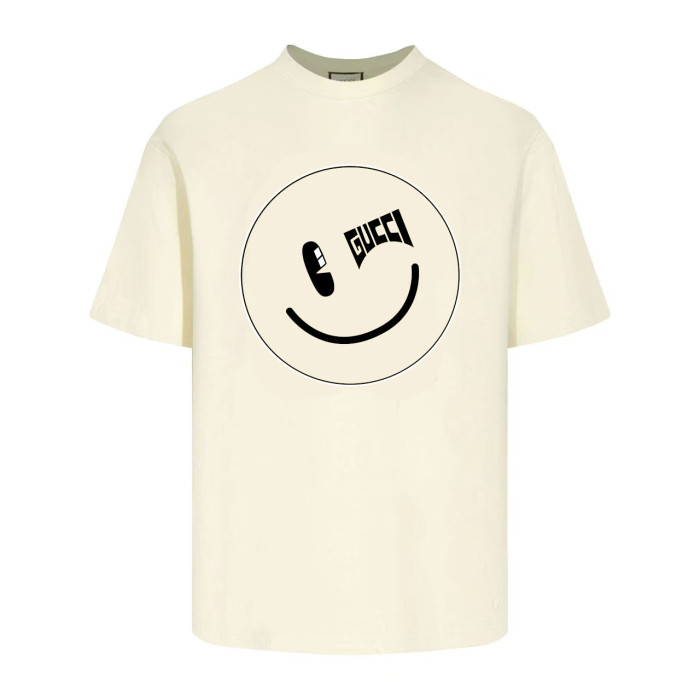 Gucci Smiley Face Logo Cotton T-shirt