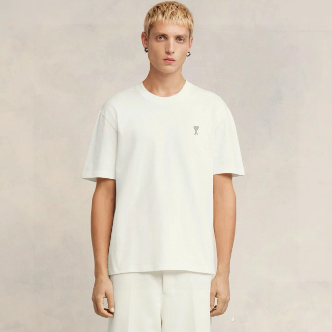 Ami Embroidery Cotton T-Shirt
