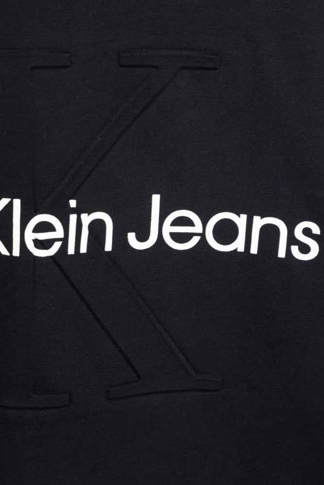 Calvin Klein Logo Embroidered Short-sleeved T-shirt
