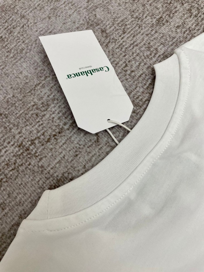 Casablanca White Organic Cotton T-Shirt