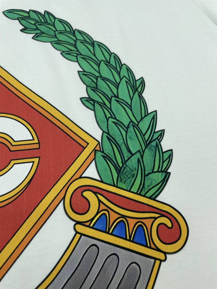 Casablanca Casa Crest Printed Fitted Tee