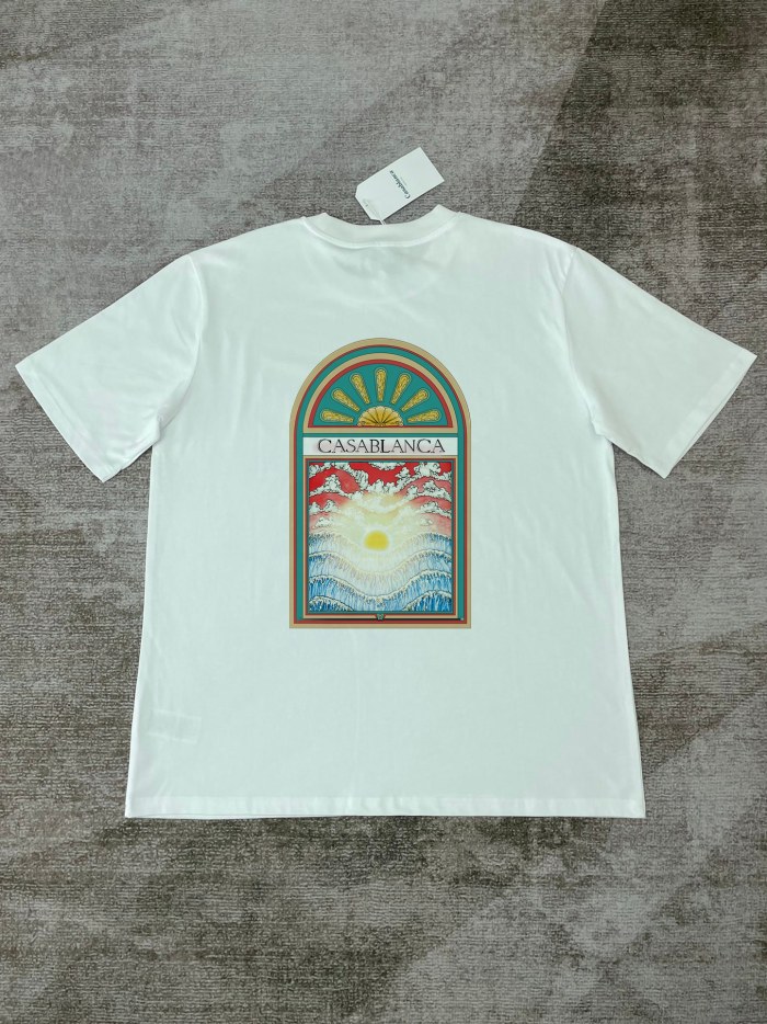 Casablanca White Organic Cotton T-Shirt