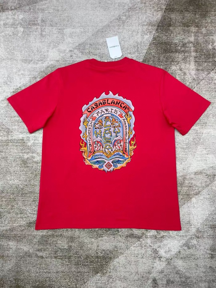 Casablanca Blue 'Casa Way' Skate Double Layer T-shirt