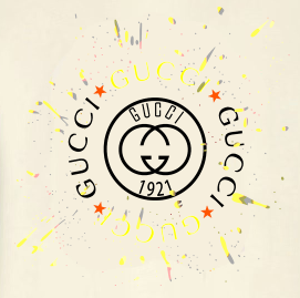 Gucci Ink Splash Cotton T-shirt