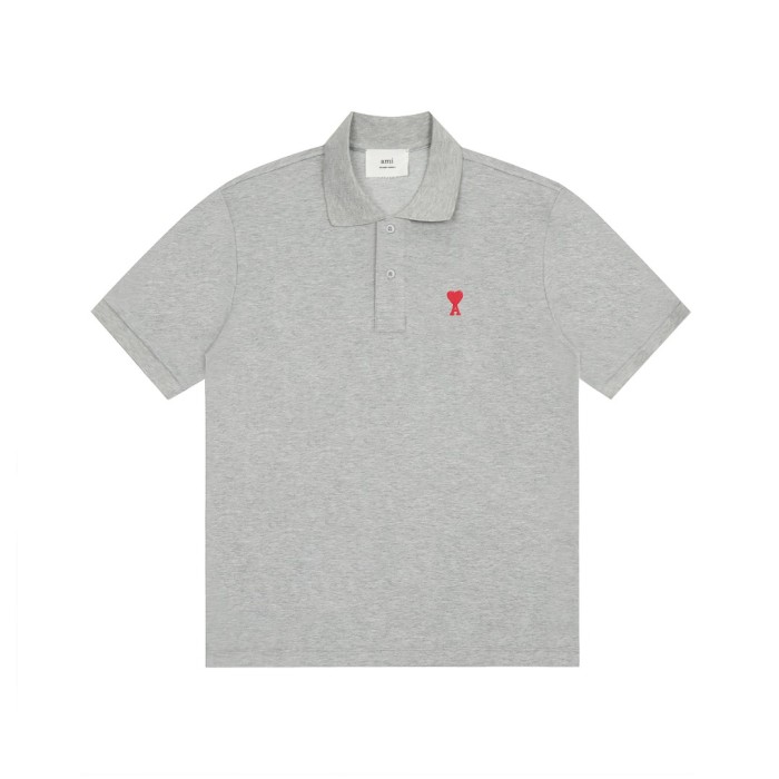 AMI Paris Organic Cotton Ami de Coeur Polo Shirt