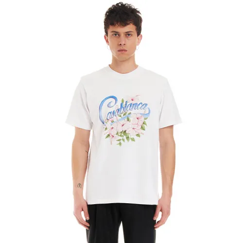 Casablanca Hibiscus Printed T-shirt