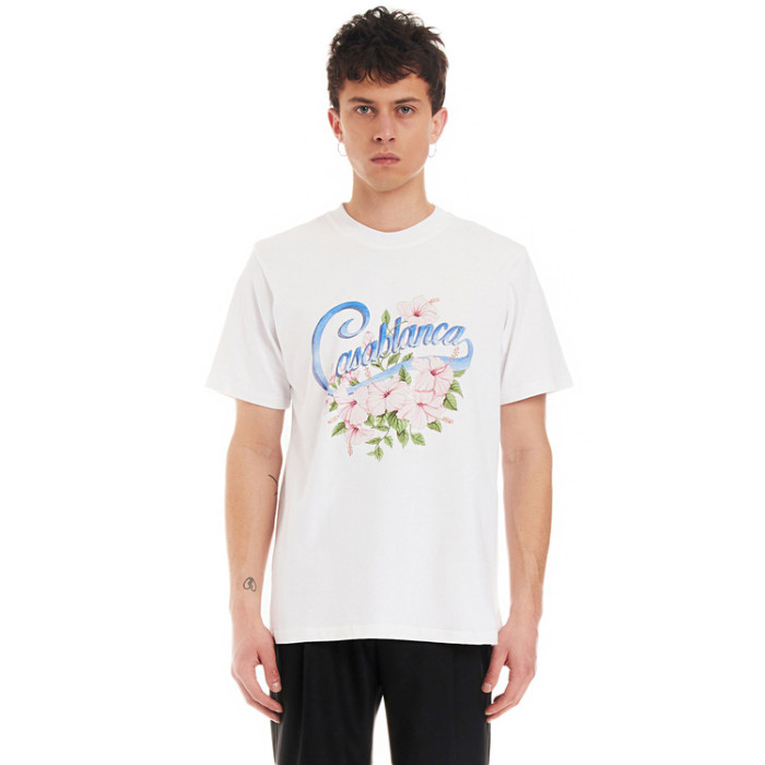 Casablanca Hibiscus Printed T-shirt