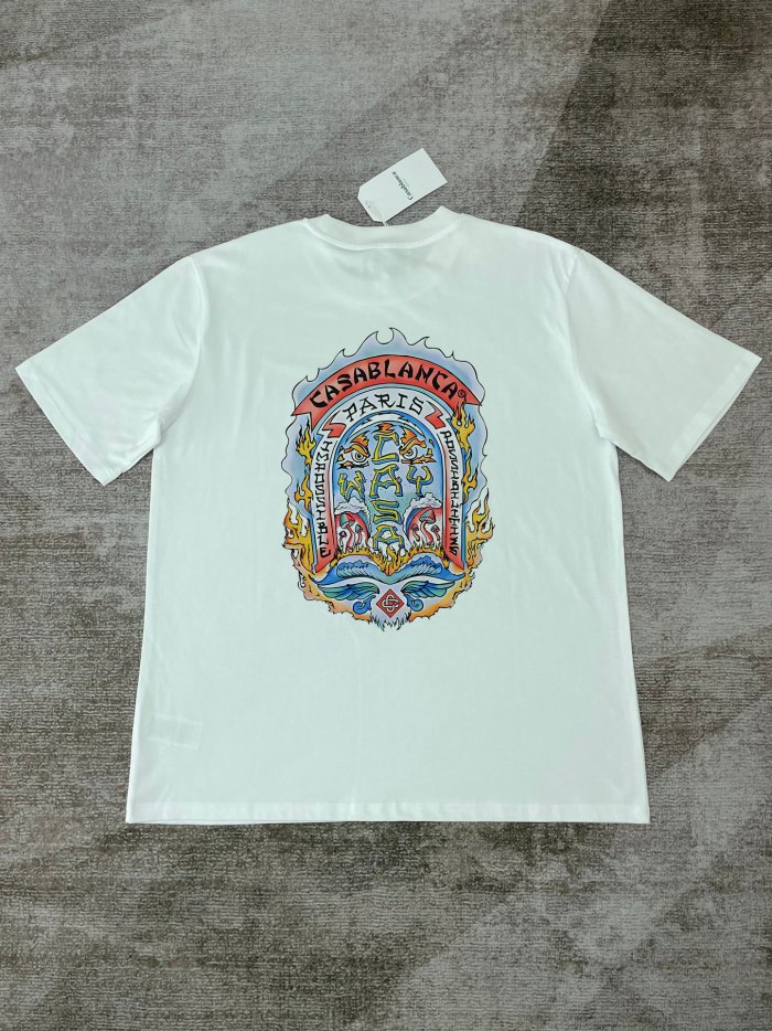 Casablanca Blue 'Casa Way' Skate Double Layer T-shirt