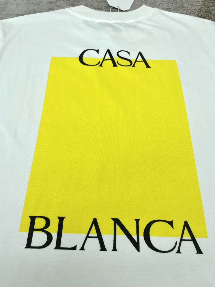 Casablanca yellow Box Logo T-Shirt