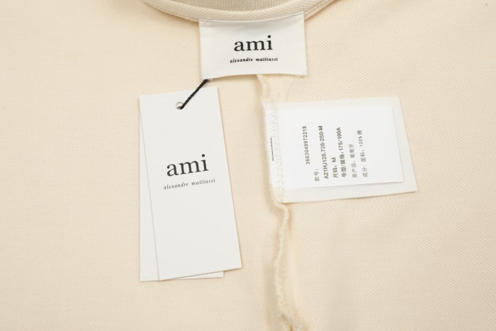 AMI Paris Organic Cotton Ami de Coeur Polo Shirt