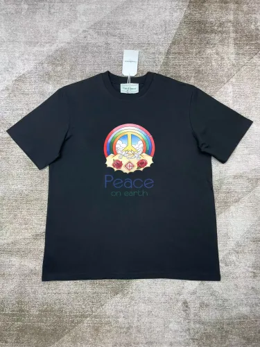 CASABLANCA Peace On Earth Cropped T-Shirt