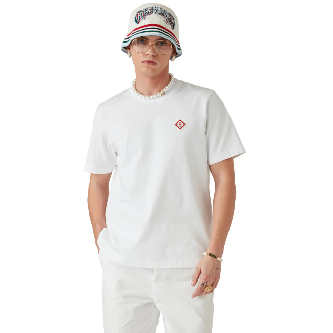 Casablanca Diamond Logo Patch Tee