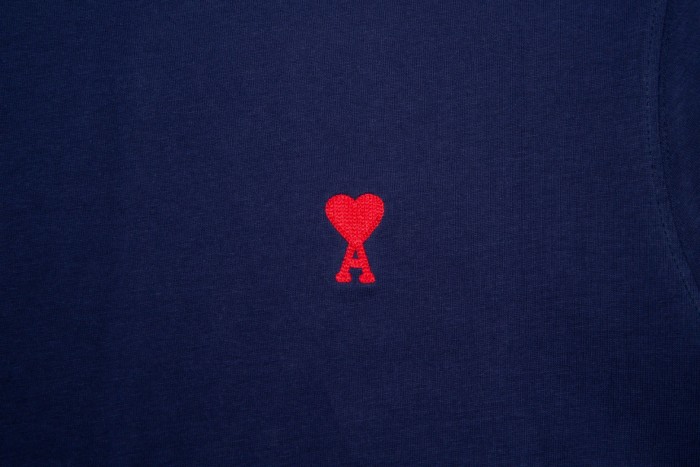 AMI Paris Ami De Coeur-embroidered T-shirt