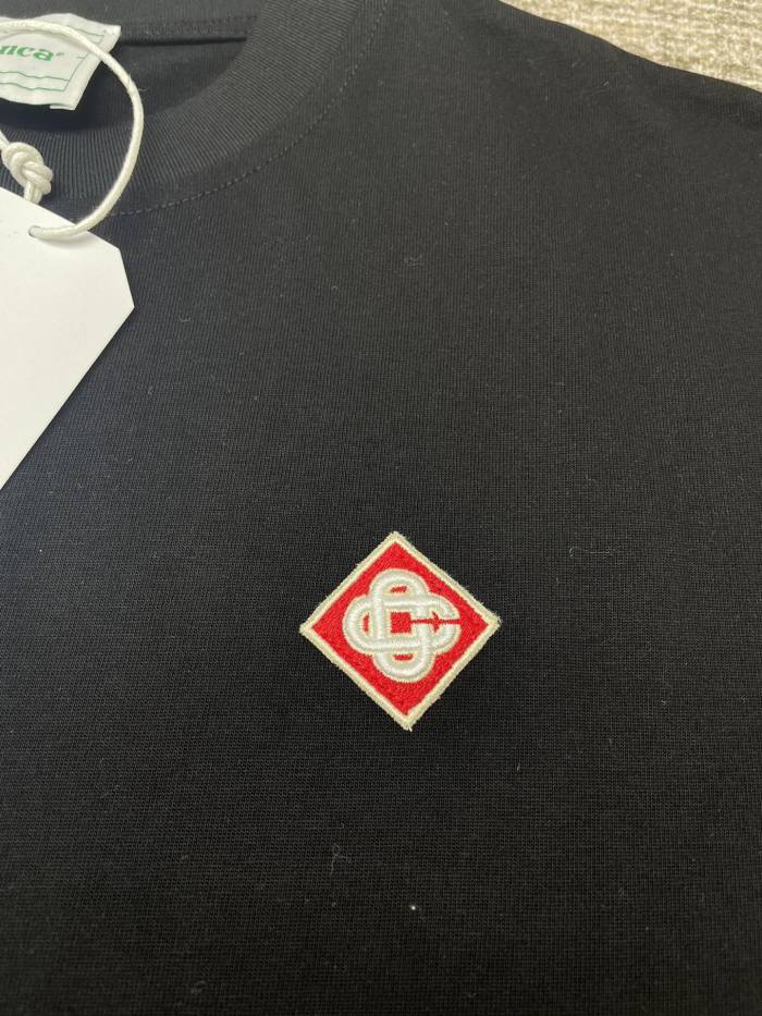 Casablanca Diamond Logo Patch Tee