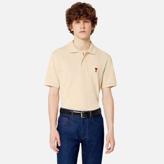 AMI Paris Organic Cotton Ami de Coeur Polo Shirt