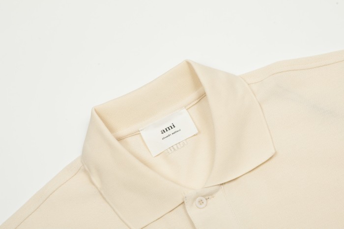 AMI Paris Organic Cotton Ami de Coeur Polo Shirt