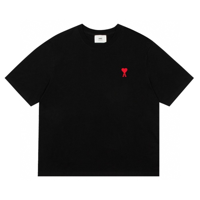 AMI Paris Ami De Coeur-embroidered T-shirt