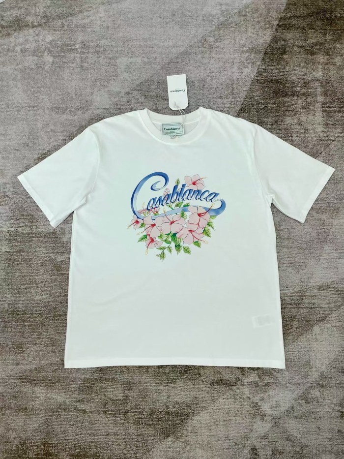 Casablanca Hibiscus Printed T-shirt