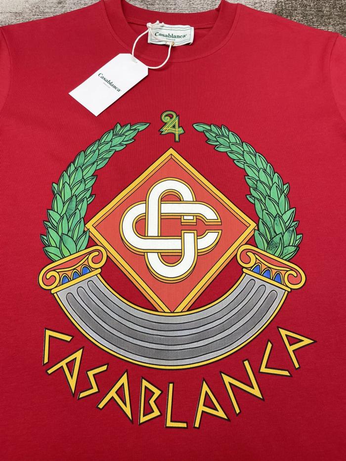 Casablanca Casa Crest Printed Fitted Tee