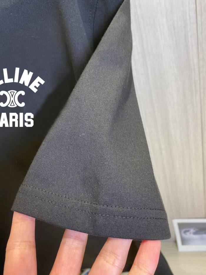 Celine Cotton Short-sleeved T-shirt