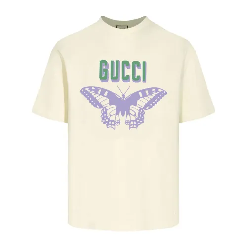 Gucci Butterfly Printed Cotton Jersey T-shirt