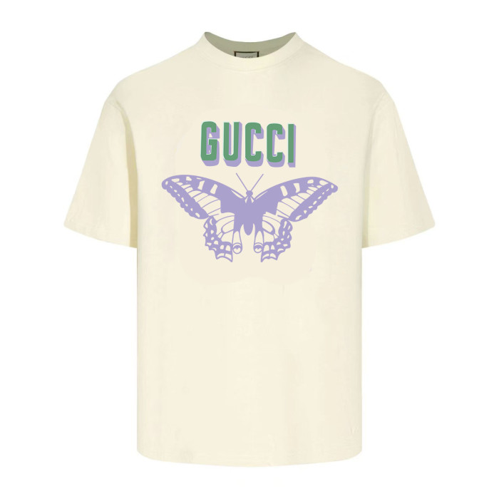 Gucci Butterfly Printed Cotton Jersey T-shirt