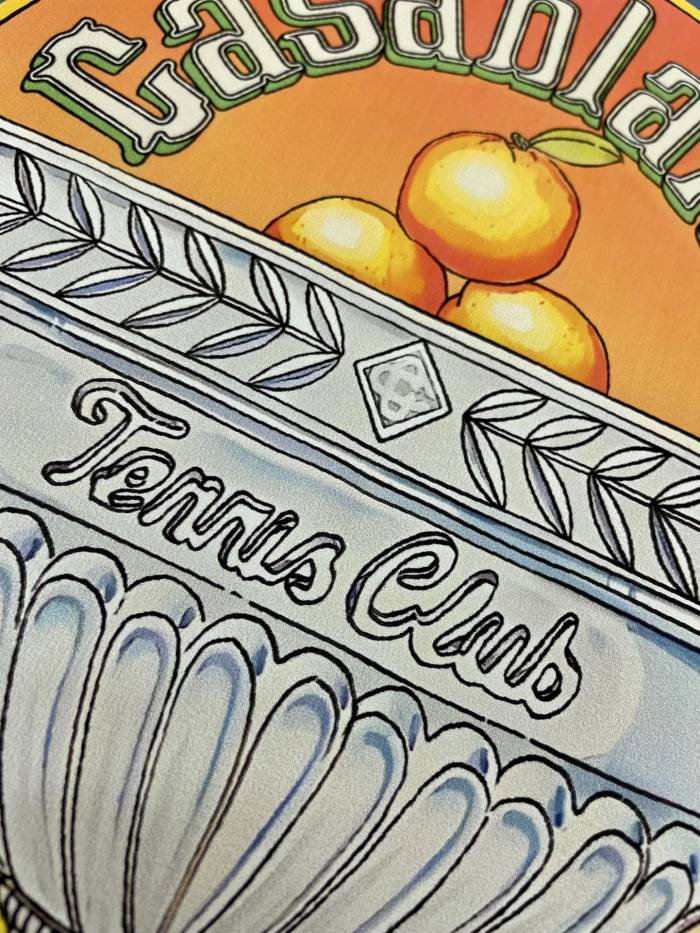 Casablanca White 'Terrain D'Orange' T-Shirt