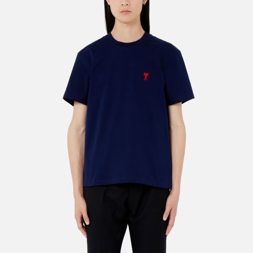AMI Paris Ami De Coeur-embroidered T-shirt