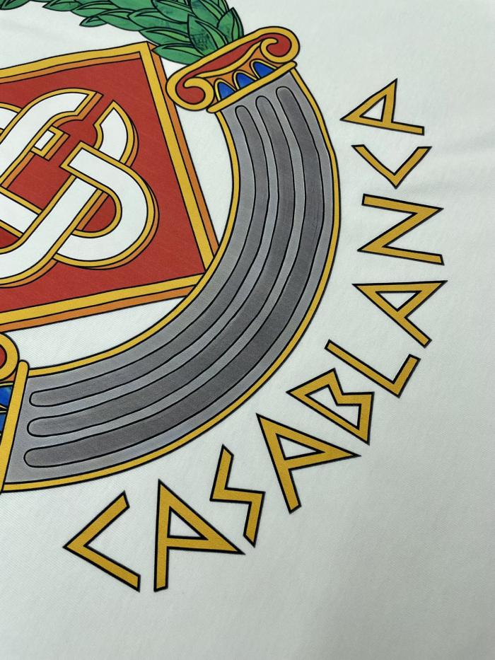 Casablanca Casa Crest Printed Fitted Tee