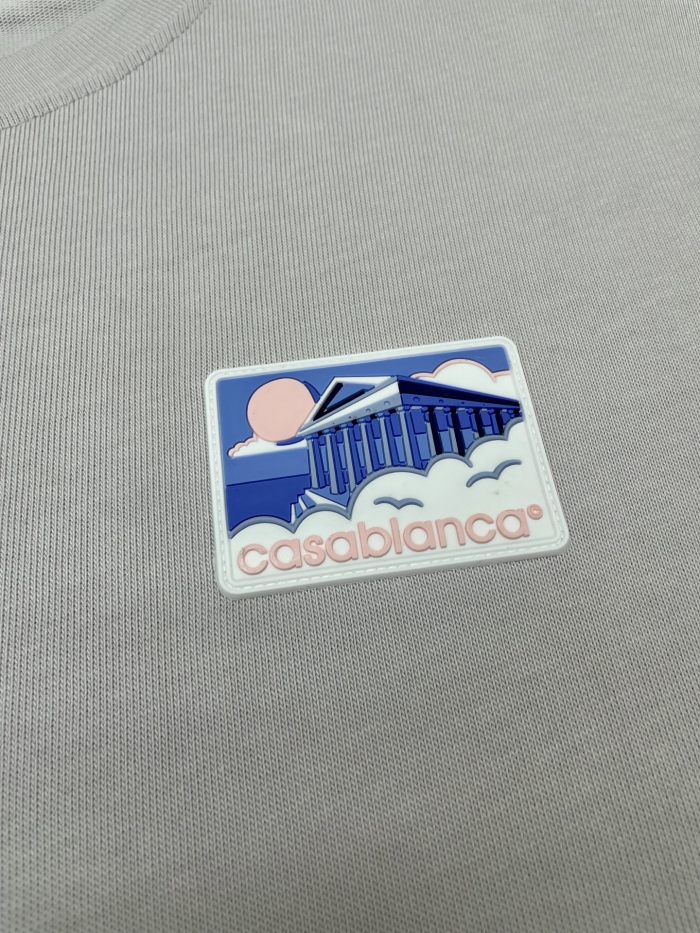 Casablanca GREEK TEMPLE PATCH OVERSIZED TEE