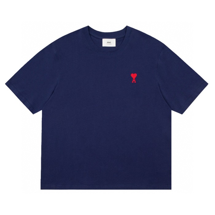 AMI Paris Ami De Coeur-embroidered T-shirt