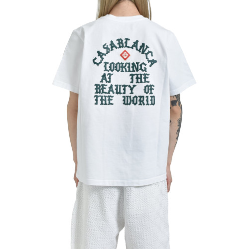 Casablanca Looking At The Beauty Of The World Printed T-Shirt