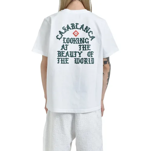 Casablanca Looking At The Beauty Of The World Printed T-Shirt