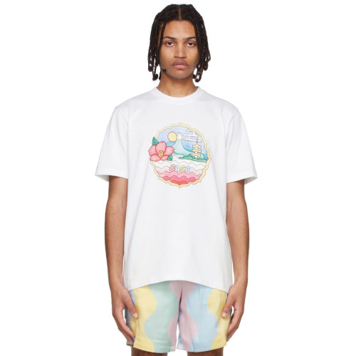 Casablanca White Organic Cotton T-Shirt