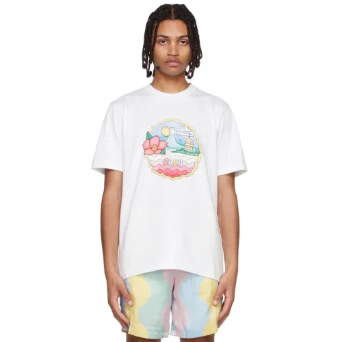 Casablanca White Organic Cotton T-Shirt