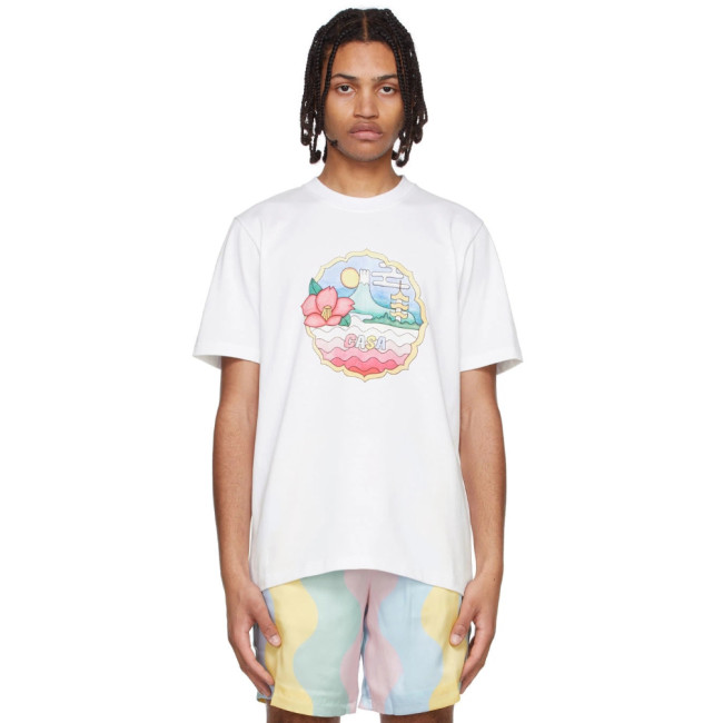 Casablanca White Organic Cotton T-Shirt