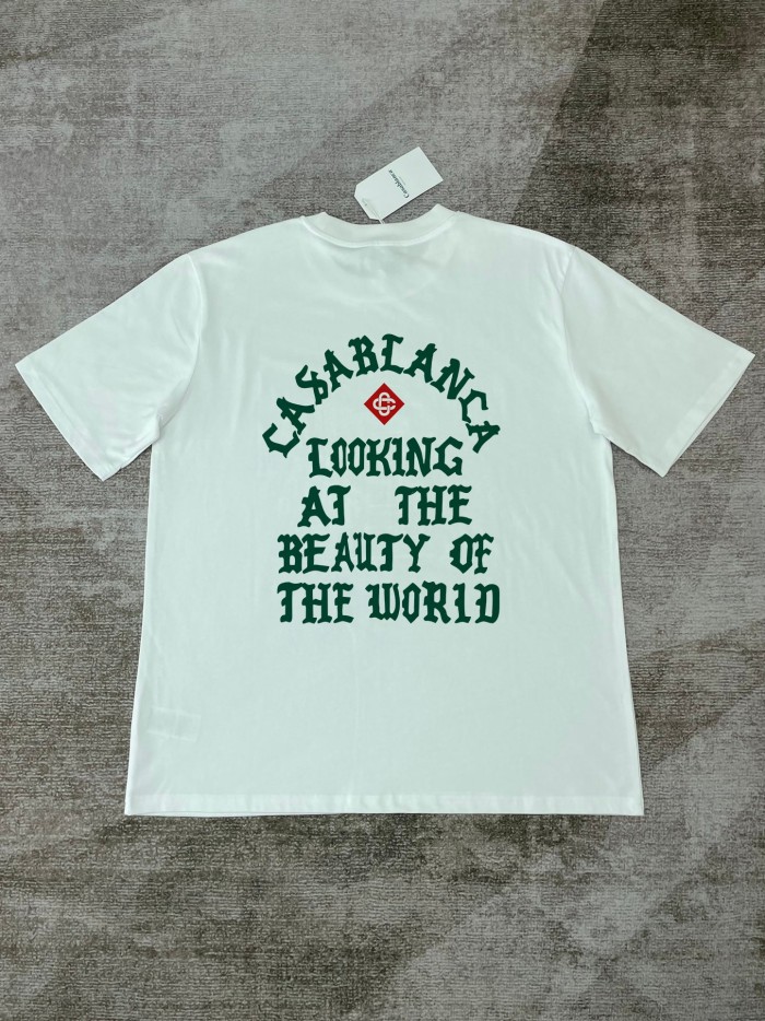 Casablanca Looking At The Beauty Of The World Printed T-Shirt