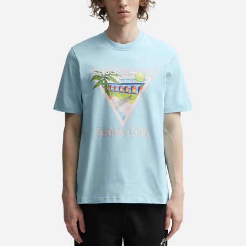 Casablanca Tennis Club Icon Screen Printed T-Shirt