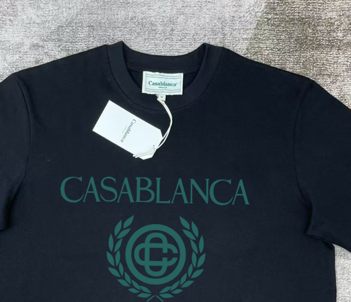 Casablanca Reverse Loopback Panel LogoT-shirt