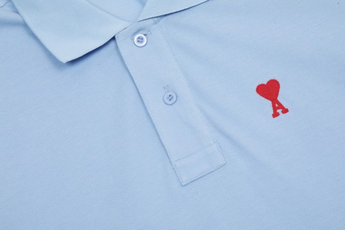 AMI Paris Organic Cotton Ami de Coeur Polo Shirt
