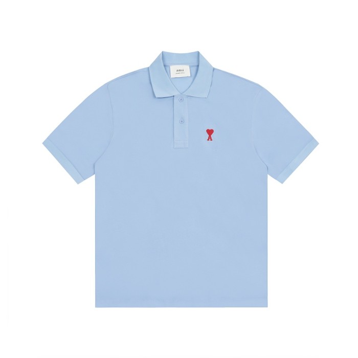 AMI Paris Organic Cotton Ami de Coeur Polo Shirt