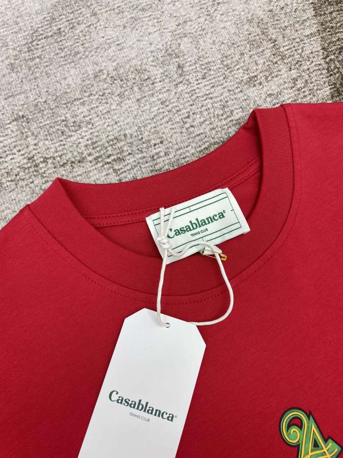 Casablanca Casa Crest Printed Fitted Tee