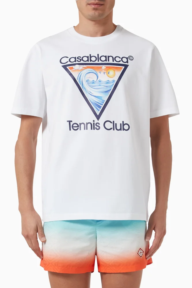 CASABLANCA Men's Tennis Club T-Shirt