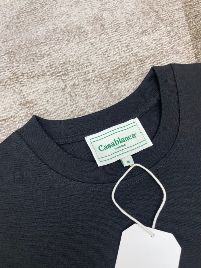 Casablanca Casa Crest Printed Fitted Tee