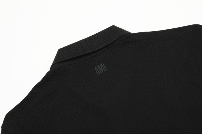 AMI Paris Organic Cotton Ami de Coeur Polo Shirt