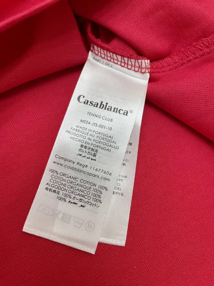 Casablanca Casa Crest Printed Fitted Tee