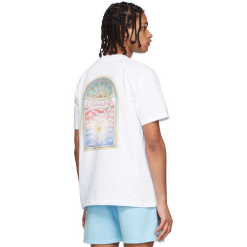 Casablanca White Organic Cotton T-Shirt