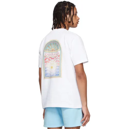 Casablanca White Organic Cotton T-Shirt