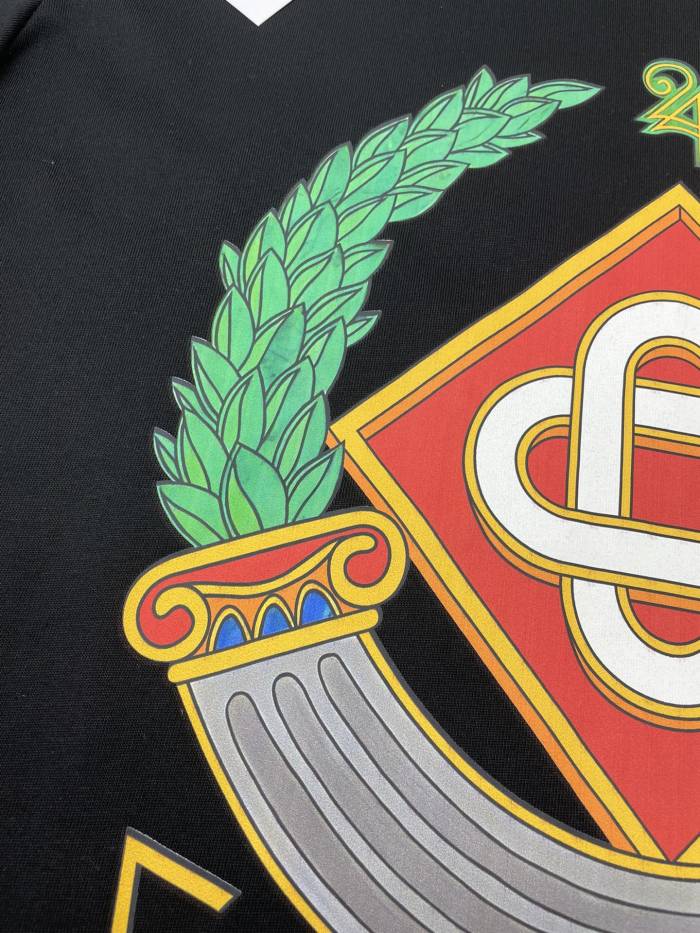 Casablanca Casa Crest Printed Fitted Tee
